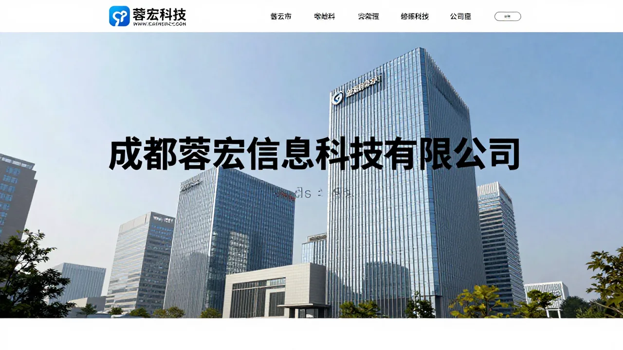 成都蓉宏信息科技有限公司 首页主视觉